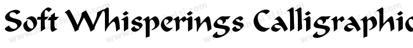 Soft Whisperings Calligraphic字体转换